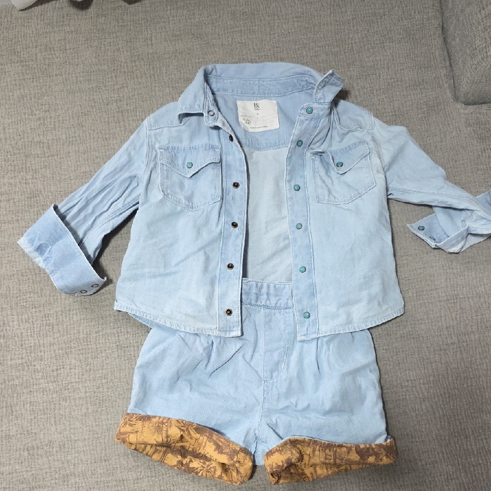 Banana Republic Light Blue Denim Kids Jacket